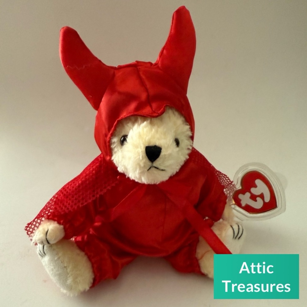 Retired 2000 Attic Treasures Devlin the Bear Beanie Baby- Jointed Limbs